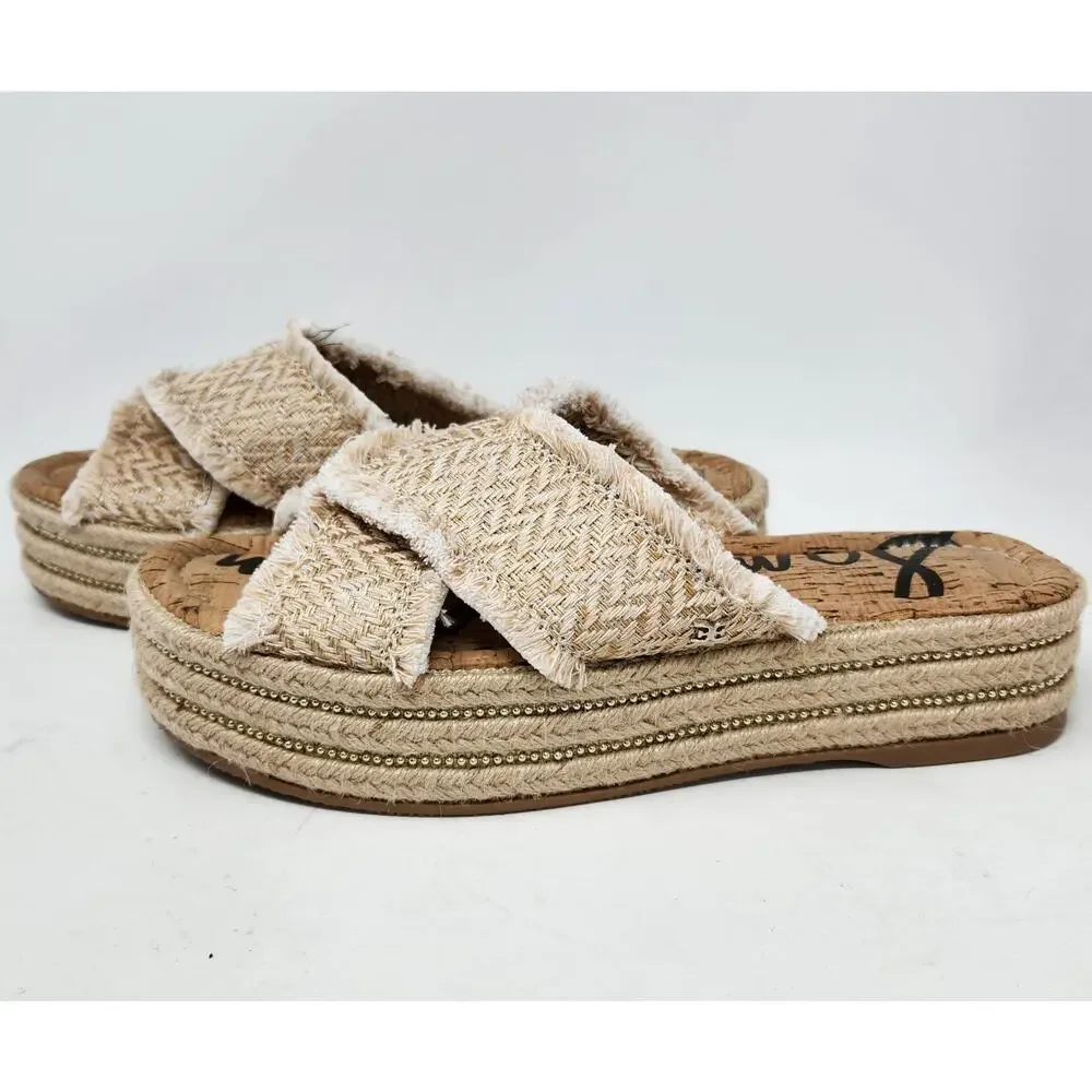 Sam Edelman Ashlynn Espadrilles Platform Sandals Womens 11
